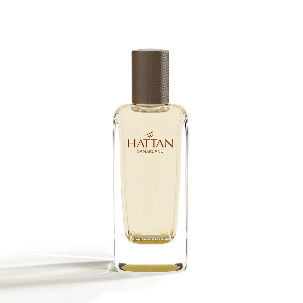 Perfume bottle labeled 'Hattan' on a white background
