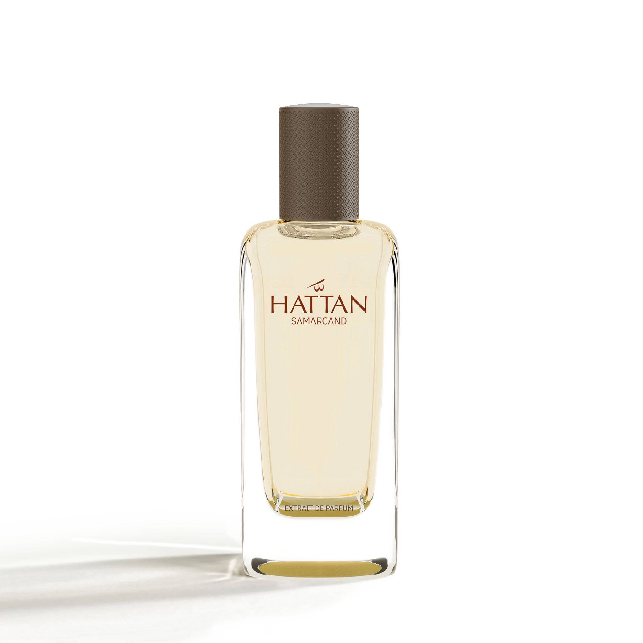 Perfume bottle labeled 'Hattan' on a white background